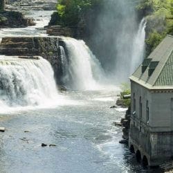 Ausable Chasm - Rainbow Falls in Upstate New York