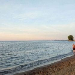 Beach in Cleveland on Lake Erie Beach in Cleveland on Lake Erie