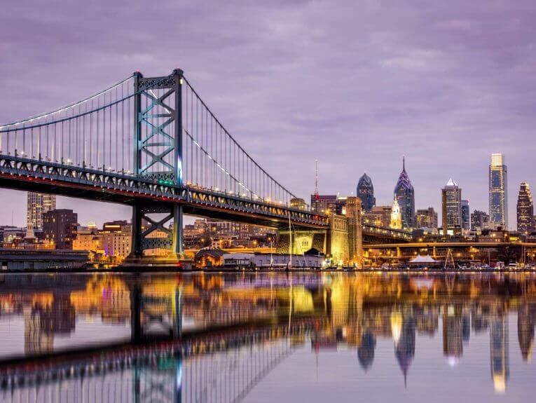 Ben Franklin Bridge in Philidelphia Ben Franklin Bridge in Philidelphia