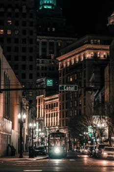 Canal Street in New Orleans