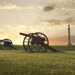 Cannons at Antietam Battlefield in Maryland