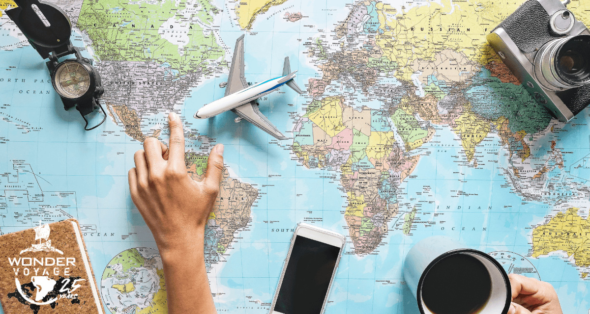 Cover photo of finger pointing at map for blog post about planning a pilgrimage Cover photo of finger pointing at map for blog post about planning a pilgrimage