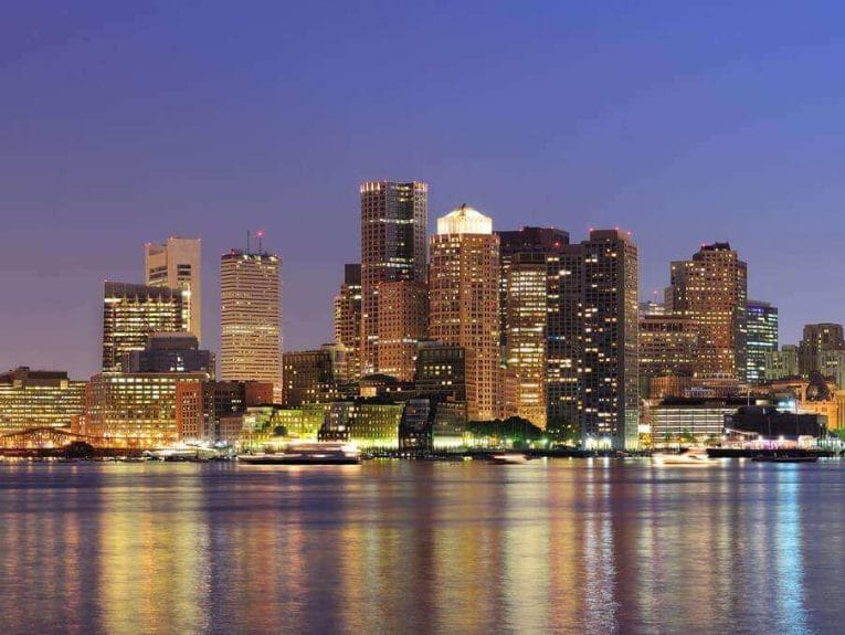 The skyline on a Boston mission trip or pilgrimage with Wonder Voyage.