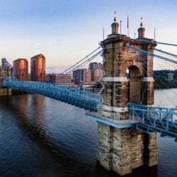John Roebling Suspension Bridge in Cincinnati