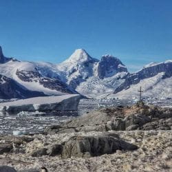Lone cross in Antarctica. Lone cross in Antarctica.