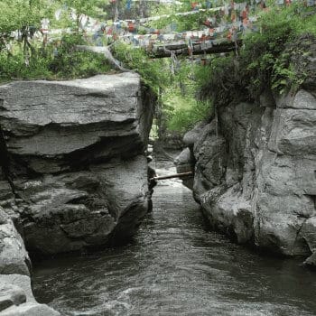 Membertsho Lake in Bhutan