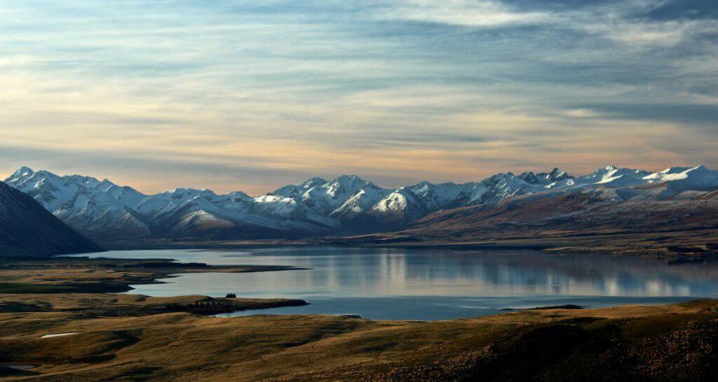 Wonder Voyage Pilgrimage To New Zealand mountains and shoreline in New Zealand for Wonder Voyage blog