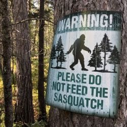 Sasquatch sign in Montana