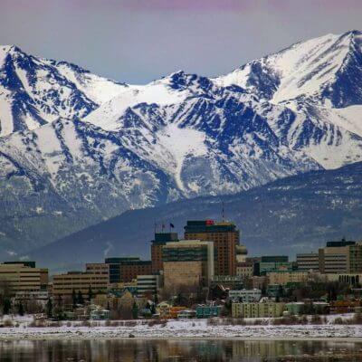 Skyline of Anchorage, Alaska