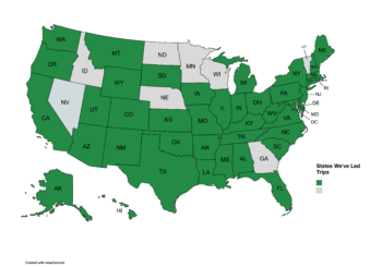 States We ve Led Trips