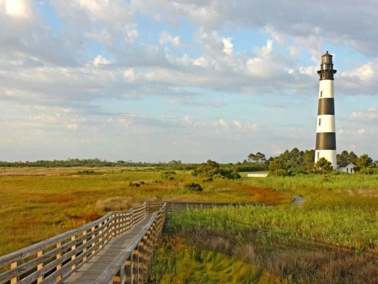 The Bodie Island lighthouse - North Carolina Coast