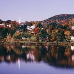 Vermont-town-reflecting-in-the-water