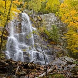 Waterfall in the Adirondacks in Upstate New York