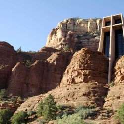 Worship at the Chapel of the Holy Cross on a Mission Trip or Pilgrimage to Arizona with Wonder Voyage.