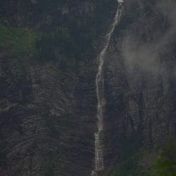 Avalanche Lake Waterfall in Montana.