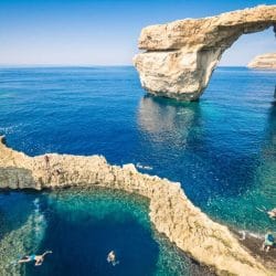 Azure window in Malta.