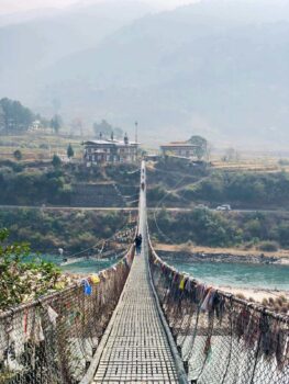 bridge in the Kingdom of Bhutan