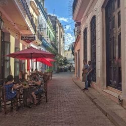 Outdoor cafe - Cuba Outdoor cafe - Cuba