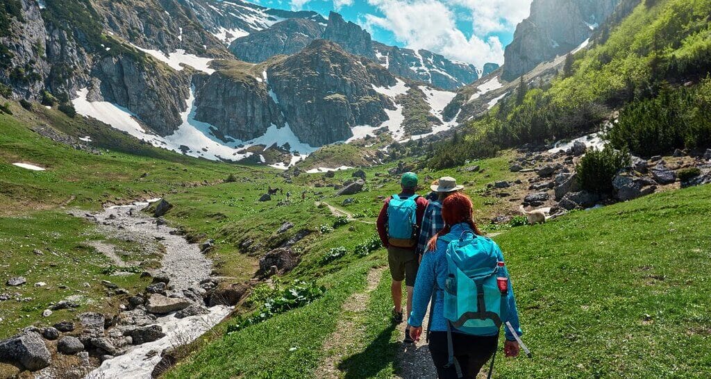 Faith-Based Student Travel: Transformative Journeys That Shape Lives group of students hiking for the Wonder Voyage blog post about faith-based school trips