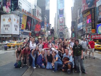 group photo of transformative mission trip to New York City