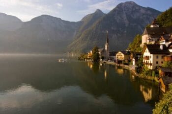 image of Austria coastline for blog post about fall adult pilgrimages