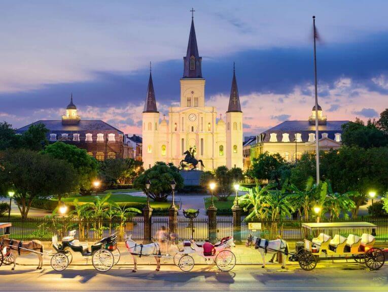 Jackson Square in New Orleans.