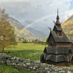 Borgund Stave Church in Norway. Borgund Stave Church in Norway.