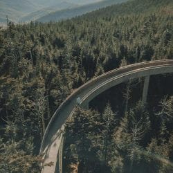 overlooking the mountains of North Carolina