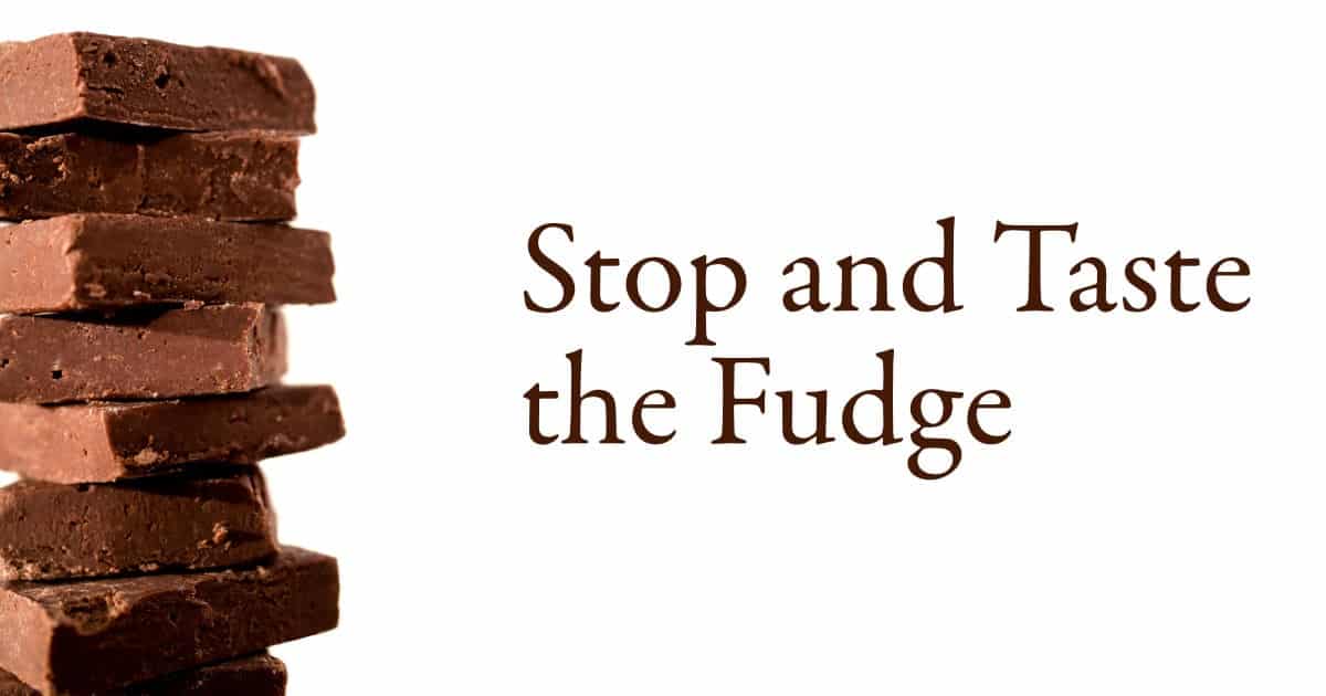 Stop and Taste the Fudge Stop and Taste the Fudge