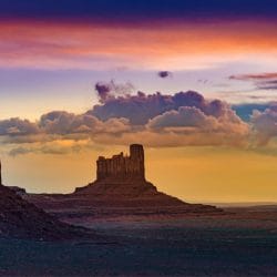 Castle Butte in Monument Valley - Utah Wonder Voyage