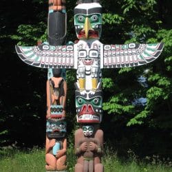 Visit the Stanley Park Totem Poles on a mission trip or pilgrimage to Vancouver with Wonder Voyage.