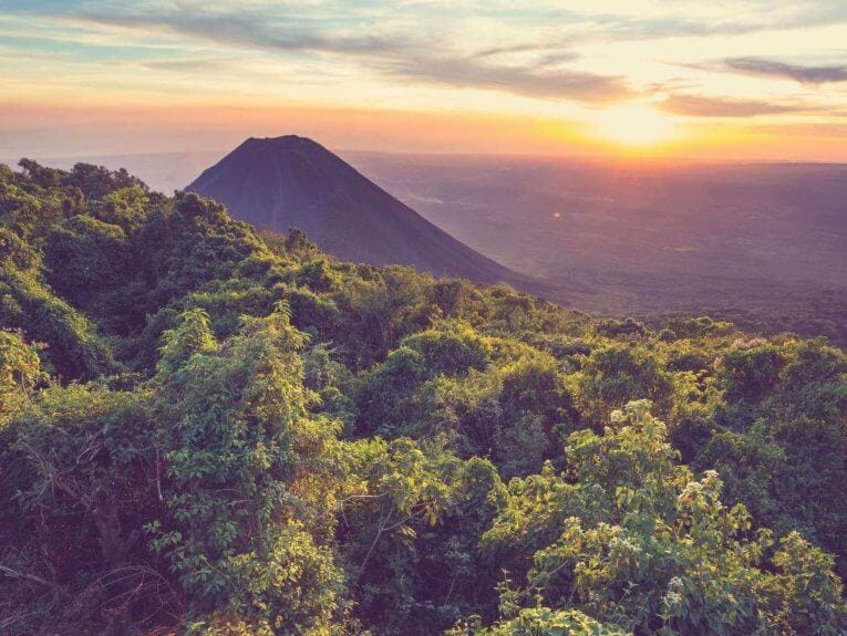 Volcano in Cerro Verde National Park - El Salvador.
