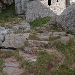 Hiking to St Govan's Chapel on a pilgrimage or mission trip to Wales with Wonder Voyage. Hiking to St Govan's Chapel on a pilgrimage or mission trip to Wales with Wonder Voyage.