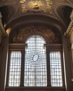Warped Window in St. Martin in the Fields at Trafalgar Square