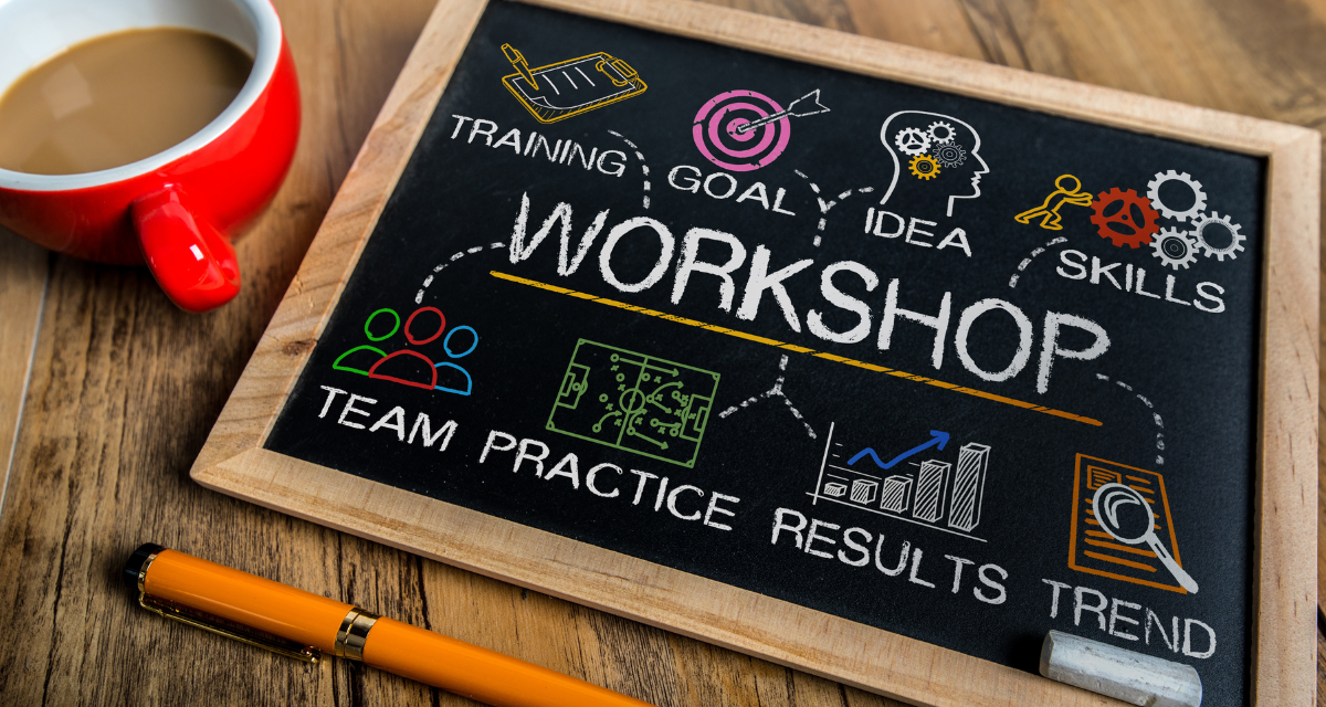 workshop written on chalkboard for blog post about hosting a pilgrimage speaker workshop written on chalkboard for blog post about hosting a pilgrimage speaker